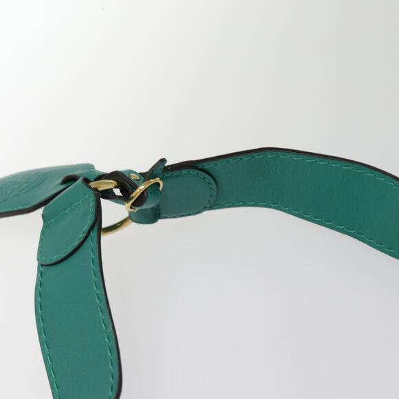 GUCCI Backpack Leather Green Gold - Picture 15 of 16